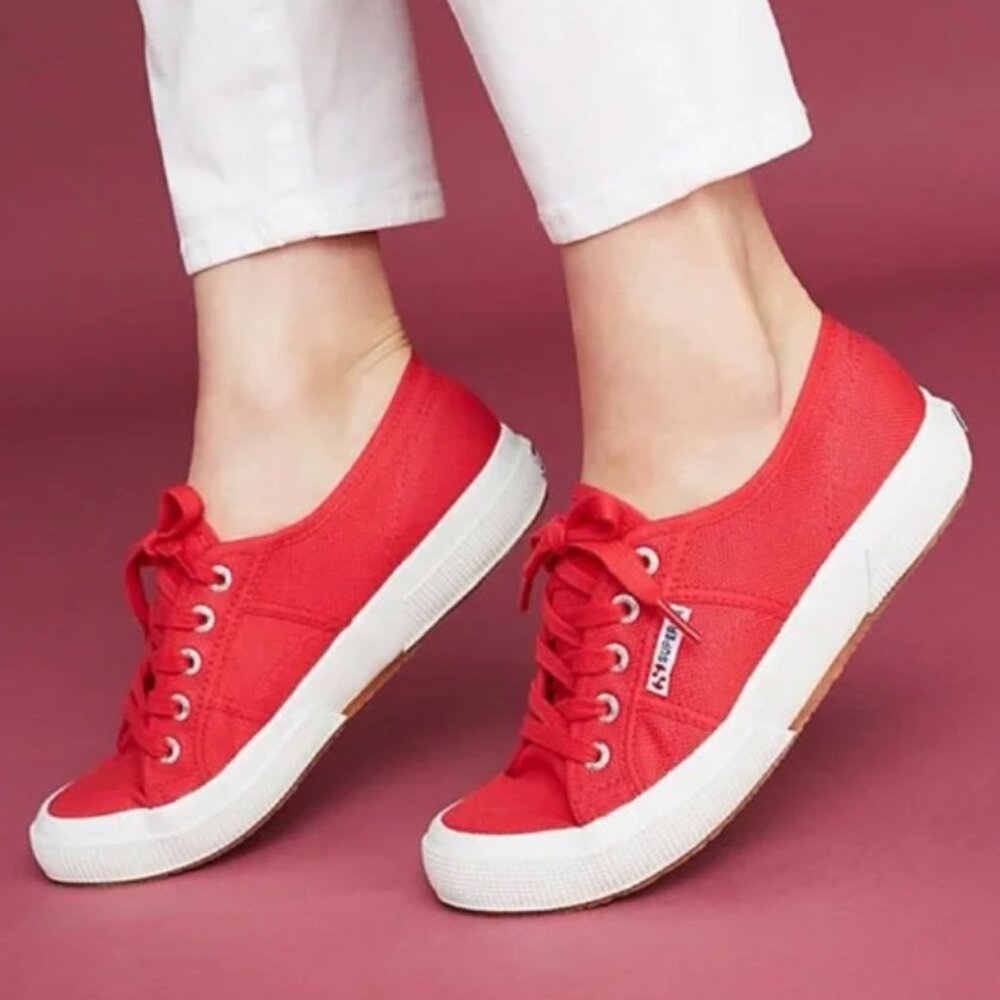 SUPERGA Red 2750 Cotu Classic Sneakers - Picture 12 of 12